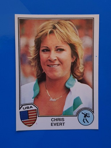 Sticker chris evert panini - evert,