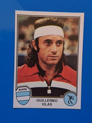 Sticker guillermo vilas panini - vilas,